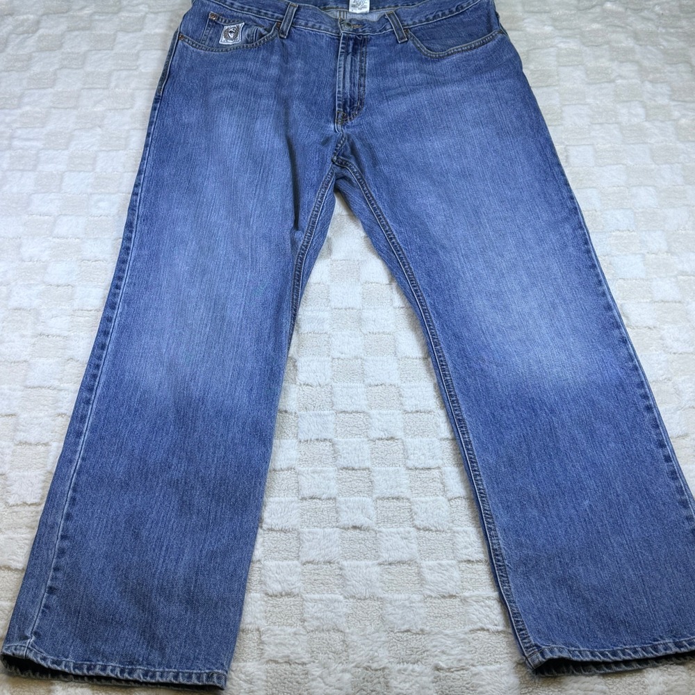 Cinch White Label Mens Relaxed Fit Straight Leg Jeans Blue 38x34 MB92834 003
